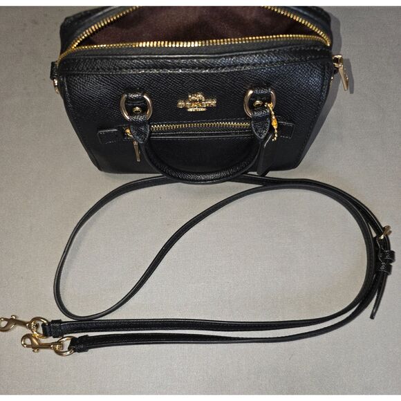Coach Mini Rowan - Black Leather - Picture 12 of 12